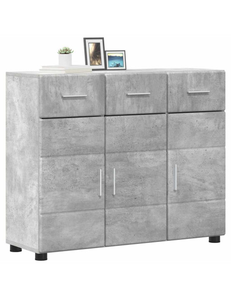 Credenza con porta FLORIN Grigio cemento 88,5 x 30,5 x 73 cm