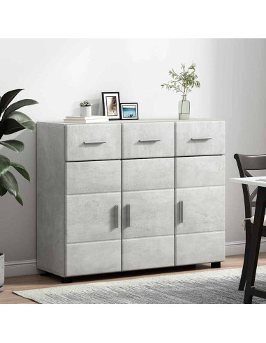 Credenza con porta FLORIN Grigio cemento 88,5 x 30,5 x 73 cm