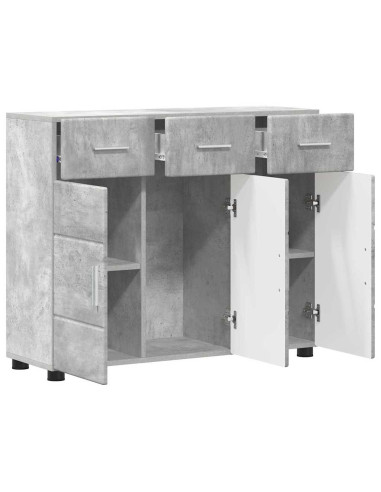 Credenza con porta FLORIN Grigio cemento 88,5 x 30,5 x 73 cm