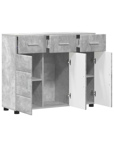 Credenza con porta FLORIN Grigio cemento 88,5 x 30,5 x 73 cm