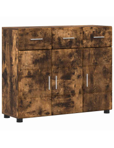 Credenza Rovere fumé 88,5 x 30,5 x 73 cm Legno multistrato 2