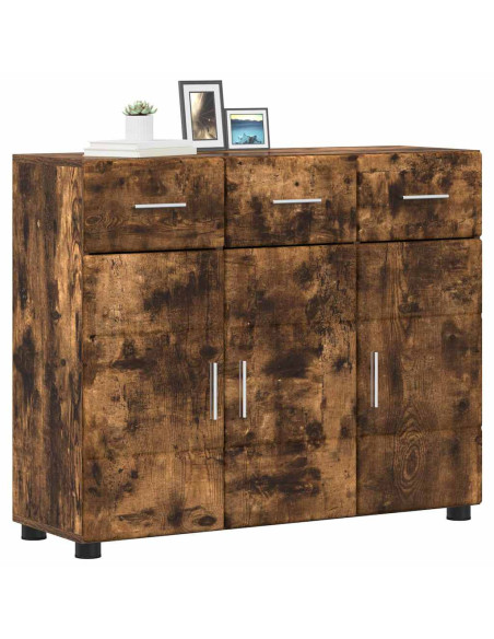 Credenza Rovere fumé 88,5 x 30,5 x 73 cm Legno multistrato