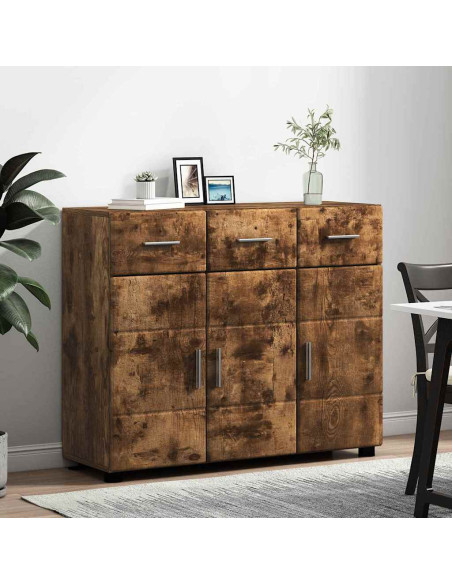 Credenza Rovere fumé 88,5 x 30,5 x 73 cm Legno multistrato
