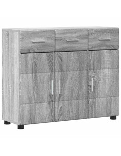 Credenza Grigio Sonoma 88,5 x 30,5 x 73 cm Legno multistrato 2
