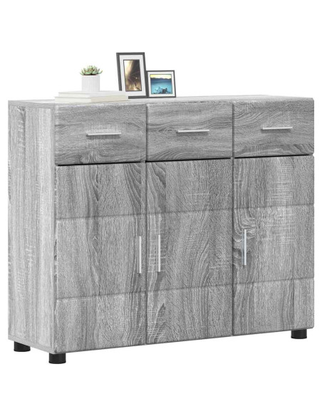 Credenza Grigio Sonoma 88,5 x 30,5 x 73 cm Legno multistrato