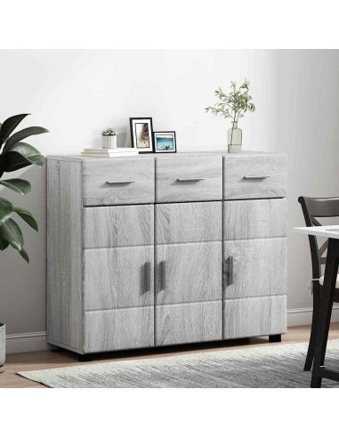 Credenza Grigio Sonoma 88,5 x 30,5 x 73 cm Legno multistrato