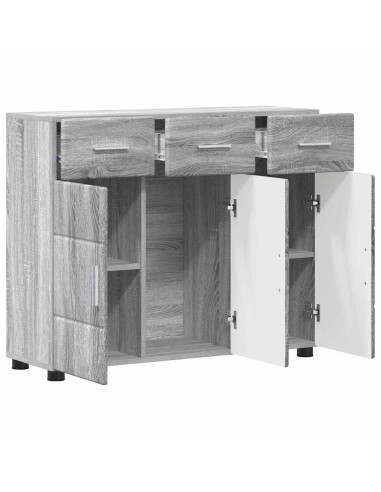 Credenza Grigio Sonoma 88,5 x 30,5 x 73 cm Legno multistrato