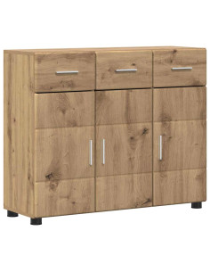 Credenza con lo scaffale Rovere artigianale 88,5 x 30,5 x 73 cm 2