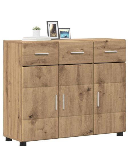Credenza con lo scaffale Rovere artigianale 88,5 x 30,5 x 73 cm