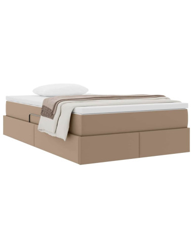 Letto con contenitore e materasso Cappuccino 120 x 200 cm