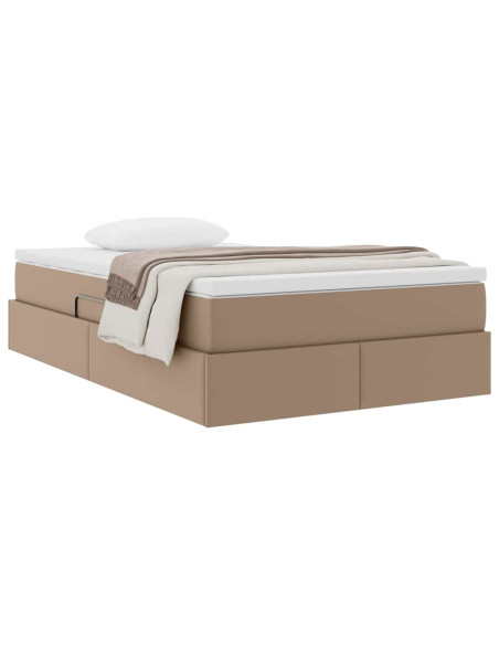 Letto con contenitore e materasso Cappuccino 120 x 200 cm