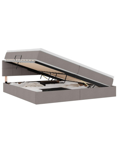 Letto con contenitore e LED con led Talpa 200 x 200 cm Tessuto