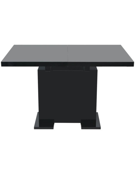 Tavolo da Pranzo Estensibile Nero Lucido