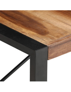 Tavolino 140x70x40 cm in Legno Massello con Finitura Sheesham