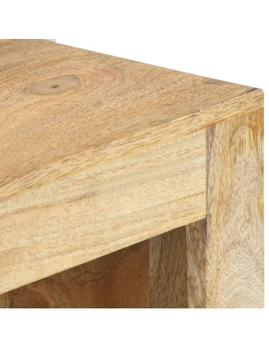 Mobile Porta TV Angolare 90x45x45 cm in Legno Massello di Mango