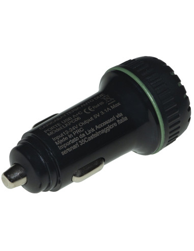ALIMENTATORE DA AUTO 5V 3A 2 PORTE USB A+C