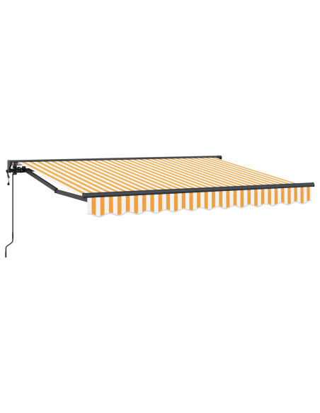 Tettuccio Elettrico Retrattile Giallo e Bianco 2,5 x 2 m