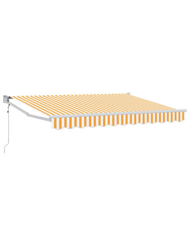 Tettuccio Elettrico Retrattile Giallo e Bianco 2,5 x 2 m