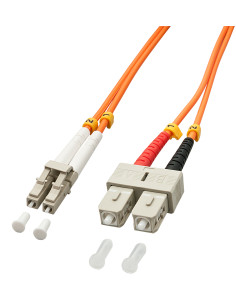 Lindy 1.0m OM2 LC - SC Duplex cavo InfiniBand e in fibra ottica 1 m Arancione