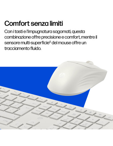 HP Combinazione di tastiera e mouse 495C multi-dispositivo e dual-mode