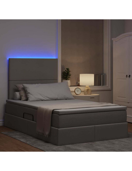 Letto con contenitore e LED Talpa 120 x 200 cm Poliestere