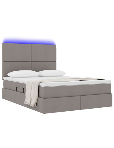 Letto con contenitore e LED Talpa 140 x 200 cm Poliestere