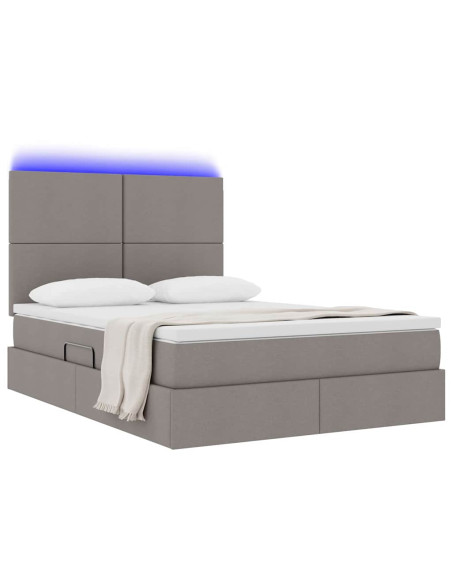 Letto con contenitore e LED Talpa 140 x 200 cm Poliestere