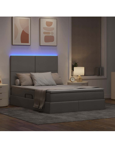 Letto con contenitore e LED Talpa 140 x 200 cm Poliestere