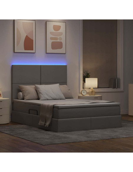 Letto con contenitore e LED Talpa 140 x 200 cm Poliestere