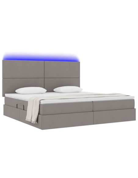 Letto con contenitore e LED Talpa 200 x 200 cm Poliestere