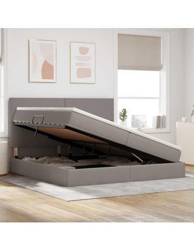 Letto con contenitore e LED Talpa 200 x 200 cm Poliestere