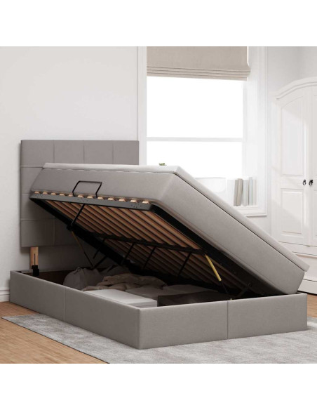Letto con contenitore e LED Talpa 120 x 200 cm Poliestere