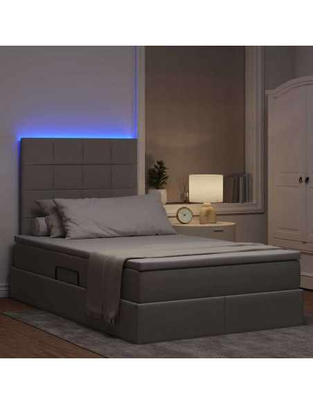 Letto con contenitore e LED Talpa 120 x 200 cm Poliestere