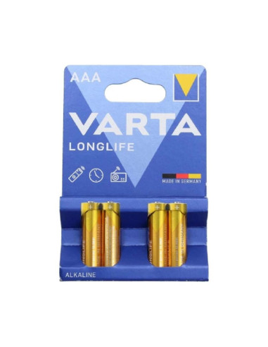 BATTERIA LONGLIFE MINISTILO AAA ALCALINA 4PZ VARTA