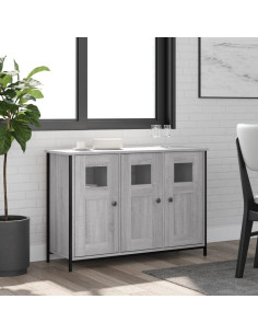 Credenza Grigio Sonoma 100x35x70 cm in Legno Multistrato