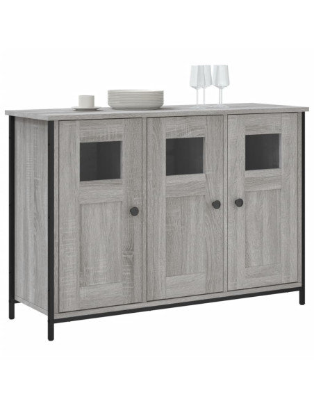 Credenza Grigio Sonoma 100x35x70 cm in Legno Multistrato