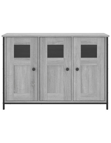 Credenza Grigio Sonoma 100x35x70 cm in Legno Multistrato