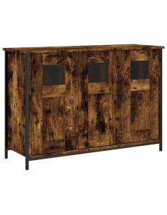 Credenza Rovere Fumo 100x35x70 cm in Legno Multistrato 2