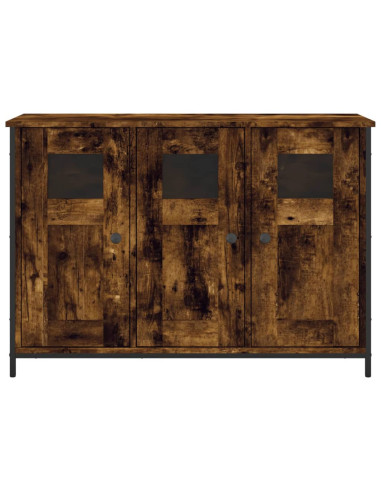 Credenza Rovere Fumo 100x35x70 cm in Legno Multistrato