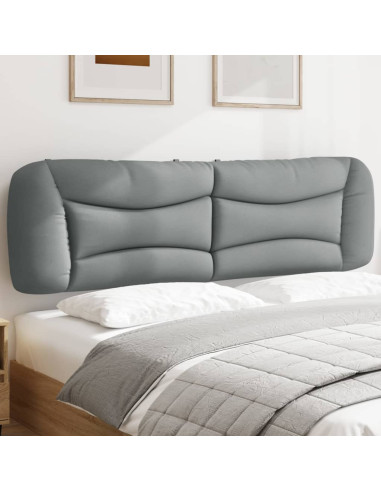 Cuscino Testiera Hvar Grigio Chiaro 183 cm in Tessuto