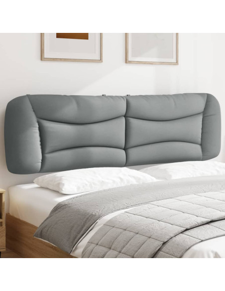 Cuscino Testiera Hvar Grigio Chiaro 183 cm in Tessuto