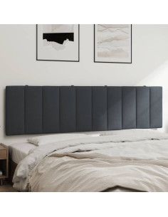 Cuscino Testiera Hanko Grigio Scuro 183 cm in Velluto