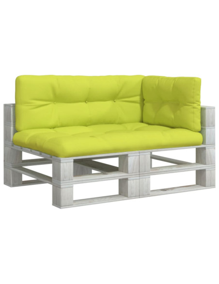 Cuscini per Pallet 3 pz Verde Intenso in Tessuto