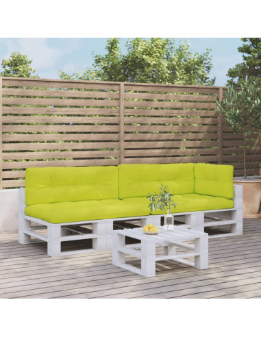 Cuscini per Pallet 5 pz Verde Intenso in Tessuto