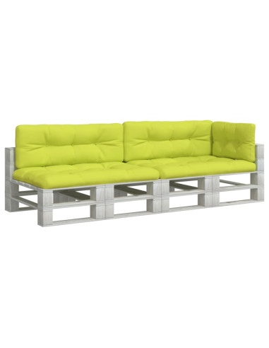 Cuscini per Pallet 5 pz Verde Intenso in Tessuto