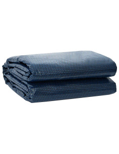 Copertura per Piscina di Alta Qualità Nero e Blu PE