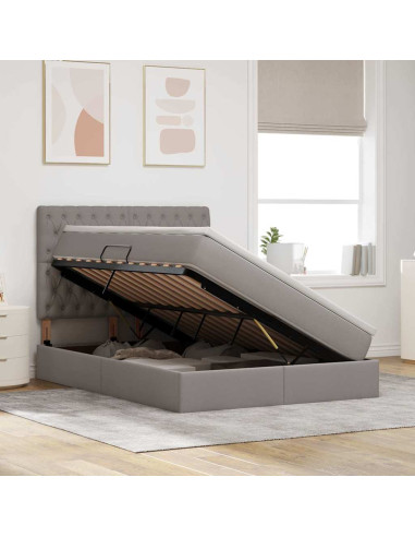 Letto con contenitore e LED Talpa 140 x 200 cm Poliestere