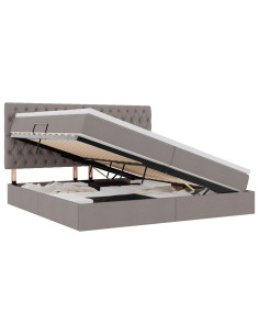 Letto con contenitore e LED Talpa 200 x 200 cm Poliestere 2