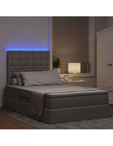 Letto con contenitore e LED Talpa 120 x 200 cm Poliestere
