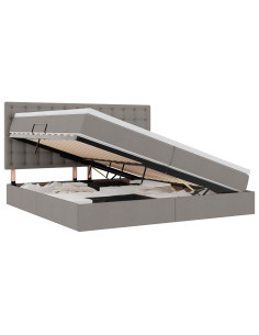 Letto con contenitore e LED Talpa 200 x 200 cm Poliestere 2